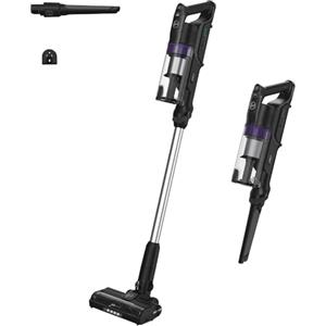 Hoover HF1 Plus [HF1PZ10H] Scopa Elettrica Senza Fili con Modalità Turbo, Autonomia 45 Minuti, Spazzola Multisuperficie con Tecnologia Antigroviglio, Luci LED, 0.7L, Viola