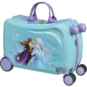 Undercover - Trolley cavalcabile Disney Frozen - bagaglio per bambini su cui sedersi - caricabile fino a 50 kg - con pratiche maniglie per il trasporto - robusta valigia da viaggio