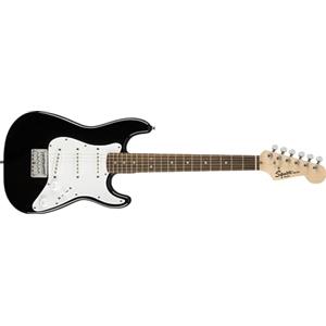 Fender Squier by Fender Mini Stratocaster, Chitarra Elettrica, Tastiera in Lauro, Nero, Include lezioni virtuali gratuite su Fender Play