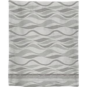 Laura Biagiotti Home Caldo Plaid in Micropile 210x240 - Coperta Invernale in morbido Pile Aralia Grigio Avio