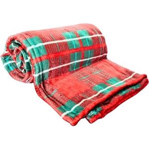 o-day Plaid Divano Natalizio in 100% Poliestere Certificato OEKO-TEX per Tutta la Famiglia - Coperta Divano Morbida e Leggera Coperta Pile Festiva e Accogliente 120x160 (160 * 120 - Tartan Rosso)