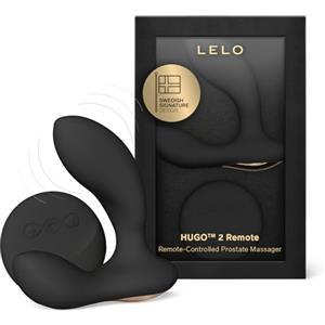 LELO HUGO 2 Remote Vibratore per Prostata con Telecomando e 8 Modalità di Piacere, Plug Anale da Uomo (Black)