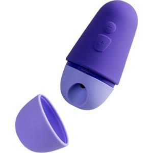 ROMP Free X Succhia Clitoride - Stimolatore clitorideo con cover da viaggio - Giocattolo per stimolazione clitoridea con 10 livelli di intensità - Giocattolo sessuale per adulti - Ricaricabile - Viola