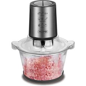 S.I.C Tritatutto da Cucina Elettrico Mixer 4 Lame in Acciaio Inox, Frullatore Due Velocità, Capacità (Vetro, 1.5L)