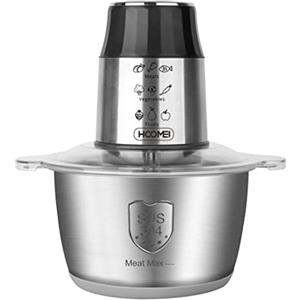 S.I.C Tritatutto da Cucina Elettrico Mixer 4 Lame in Acciaio Inox, Frullatore Due Velocità, Capacità (Acciaio inossidabile, 2L)