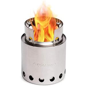 Solo Stove Lite, il fornello portatile da campeggio, nessun combustibile liquido necessario, potente combustione a legna efficiente con bassa emissione di fumo, 1-2 persone, 14,5x10,7 cm per soli 255g