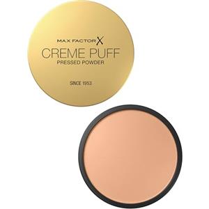 Max Factor Creme Puff Cipria Compatta, Finish Opaco e Texture Leggera, Adatta a Tutti i Tipi di Pelle, 081 Truly Fair, 14 g