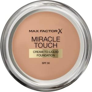 Max Factor Miracle Touch, Fondotinta Coprente con Acido Ialuronico, 080 Bronze, 12 ml