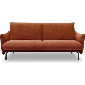 DOMO. collection Salta 2 posti con Funzione Divano, Letto per Gli Ospiti, 200 x 120 cm Metallo Legno, Rosso ruggine, 230x95 cm