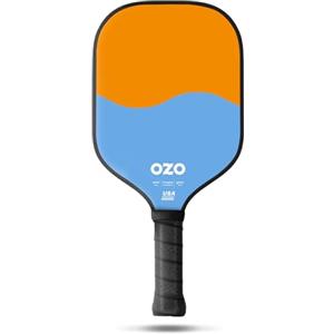 OZO Pickleball - Spark Inceptra Gelato - Racchetta per Principianti, Controllo- Superficie in Fibra di Vetro- Approvata USAPA (Melone&Cotton Candy)