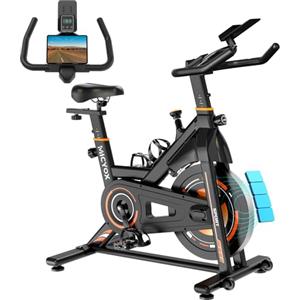 Micyox Cyclette da Casa, TH-X3 Bici da Fitness Magnetica, Resistenza Regolabile, Monitor Multifunzione, Porta Celullare, Cardio-Training Cyclette Professionale