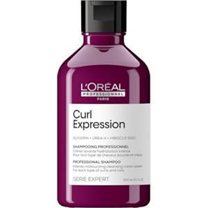 L'Oréal Professionnel Paris Shampoo Crema, Deterge e Idrata Intensamente, Per Capelli Ricci e Voluminosi, Arricchito con Glicerina, Urea H e Semi di Ibisco, Serie Expert Curl Expression, 300 ml