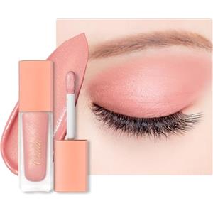 Oulac Ombretto Liquido Opaco Rosa - Duo Ombretto Liquido Base & Rossetto Liquido | Trucco Occhi Liscio e Miscelabile, Resistente alle Pieghe, Vegan, Cruelty-Free-SA04