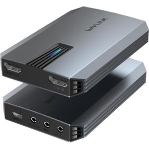 WAVLINK Scheda di registrazione video HDMI 4K, scheda di registrazione video HDMI per streaming live e giochi, latenza estremamente bassa, supporto VRR, plug-and-play, funziona con