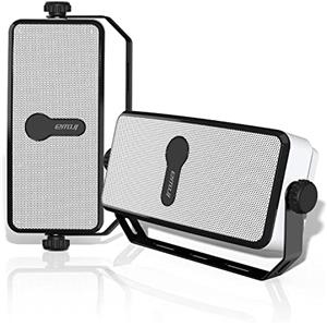 Inwa Cassa Bluetooth Esterno a Parete, IPX5, 17 * 7cm, Connessione Wireless Telefono/PC/Echo Dot/Fino a 100 Casse, Senza Batteria Integrata, 2 Set(MZ511)