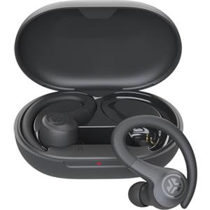 JLab Go Air Sport+ Cuffie Bluetooth Sport Running, Auricolari Sport, Resistenti al sudore IP55, 35ore di riproduzione Bluetooth, Applicazione, Chiamate Chiare C3, Cuffie in ear, Grafite