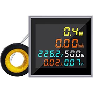 KETOTEK Mini misuratore di energia CA 1 fase 110 V 220 V 100 A Voltmetro Amperometro Wattmetro Tester di frequenza Display LCD HD Fattore di potenza Volt Amp Monitor