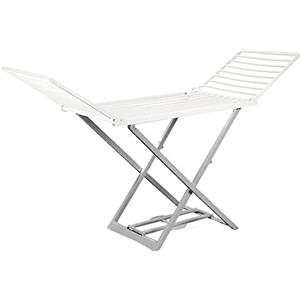 IPAE-PROGARDEN Spa Stendibiancheria stendino da pavimento in Polipropile bianco/grigio ALICANTE