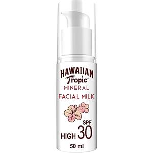 Hawaiian Tropic Mineral Sun Milk FACE Lotion SPF30, Lozione solare VISO con 100% filtri protettivi minerali - 50 ml