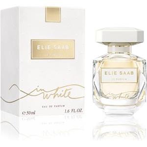 Elie Saab Le Parfum in White 50 ml - Eau de Parfum da Donna - Fragranza Chypre Fruttata - Note Vivaci di Frutti Rossi, Pera e Patchouli - Flacone in Vetro Trasparente