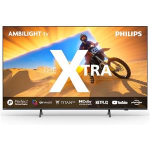 PHILIPS Ambilight Xtra 75PML9019 4K Quantum Dot MiniLED Smart TV - Display 75'' con processore P5 Perfect Picture Ultra HD, Titan OS, Dolby Vision e Dolby Atmos Sound - Grigio Antracite