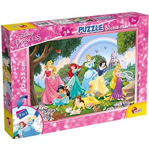 Liscianigiochi Lisciani Giochi- Disney-Princess Puzzle DF, 24 Pezzi, Multicolore, 50X35 cm, 73993