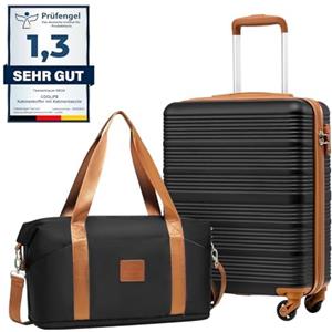 COOLIFE EasyJet Valigia Bagaglio a mano,Set di Valigie,Trolley,Valigia da cabina 55×40×20 e zaino da imbarco 25L(45×36×20cm) Chiusura a combinazione laterale con TSA