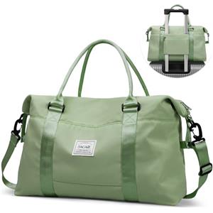 BAGAIL Borsone da viaggio, borsa da fine settimana da donna, borsa da palestra per la notte, borsa tote con tasca bagnata, borsa per mamma ospedaliera per lavoro e consegna, Verde oliva, Large, Borsa