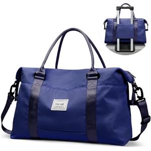 BAGAIL Borsone da viaggio, borsa da fine settimana da donna, borsa da palestra per la notte, borsa tote con tasca bagnata, borsa per mamma ospedaliera per lavoro e consegna, Blu navy, Large, Borsa da