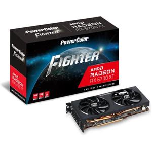 Powercolor Fighter AMD Radeon RX 6700 XT Scheda grafica da gioco con memoria GDDR6 da 12 GB, alimentata da AMD RDNA 2, Raytracing, PCI Express 4.0, HDMI 2.1, AMD Infinity Cache