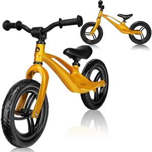 Lionelo Bart, Bicicletta Senza Pedali Unisex-Baby, Oro, s