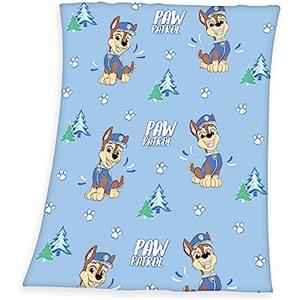 Herding Coperta in Pile, Paw Patrol, 130 x 170 cm, Si Illumina al Buio, Glow in the dark, 100% Poliestere, Pile