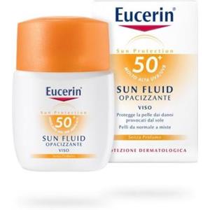 Eucerin Sun Viso Fluid FP 50 - Protezione Solare Opacizzante per Pelle Mista o Grassa, 50 ml