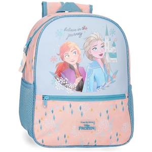 Disney Joumma Bags, Frozen Believe in the journey, zaino per bambini, zaino da scuola, realizzato in poliestere, spalline larghe e regolabili, varie tasche e scomparti., blu, Zaino 33