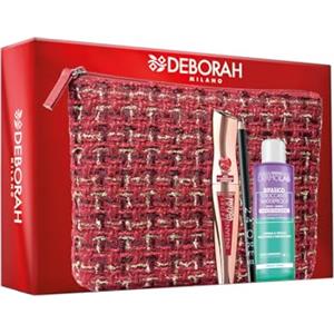 Deborah Milano - Set Regalo Donna Pochette Occhi, Include Mascara Instant Maxi Volume con Olio di Melograno, Matita Occhi 24 Ore 251 Black e Struccante Occhi Bifasico Dermolab 50ml, n.3