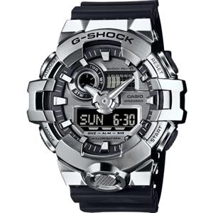 Casio G-shock - Orologio Da Polso Da Uomo Al Quarzo Sportivo Bracciale E Cassa In Resina Di Colore Nero Quadrante Analogico-digitale Grigio - GM-700-1AER