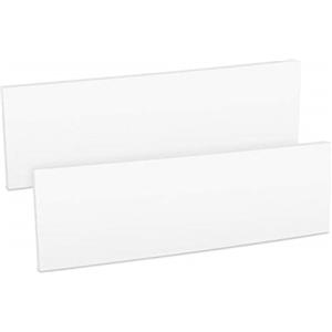 kwmobile 2X Paracolpi Garage Gommato - Set Protezione Box Auto Paraspigoli Muro - Salvaportiere Pareti 40x12cm - Strisce Autoadesive Ammortizzanti - Paraurti Bianco