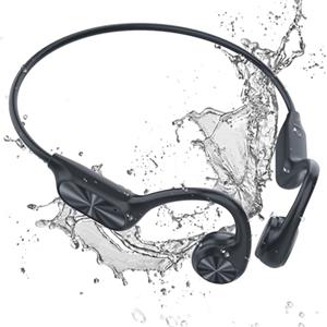 MONODEAL cuffie subacquee per piscina Cuffie Conduzione Ossea IP68 suono osseo cuffie Bluetooth 5.3 Sport Bone Conduction nuoto senza fili lettore mp3 subacqueo per nuoto 32 GB di memoria