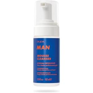 PUPA MILANO Pupa Man Mousse Cleanser 100 ml, schiuma detergente viso e barba perfettamente pulita