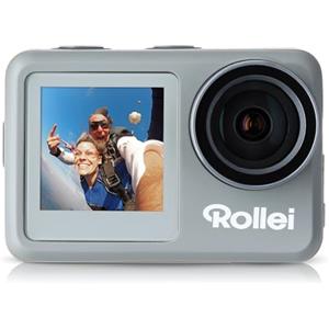 Rollei Fotocamera subacquea Action Cam 9s Plus I 4K 60fps con display selfie, stabilizzazione dell'immagine, time lapse, slow motion, funzione loop I impermeabile fino a 10 m, 65,5 x 43,8 x 26,5 mm