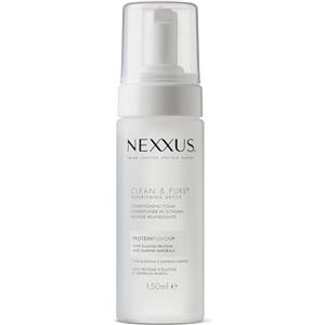 Nexxus, Balsamo in Schiuma Clean & Pure, Balsamo Professionale Detox per Capelli Grassi, Formula con Elastina e Minerali Marini, Purifica e Riequilibria Cuoio Capelluto e Capelli, 150 ml