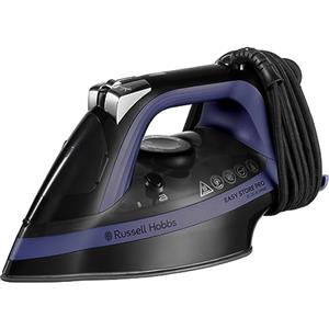 Russell Hobbs Ferro da Stiro a Vapore - Una Temperatura Ottimale per tutti i tessuti, con Aavvolgicavo salvaspazio - 2400 W, Colpo di Vapore Extra 200 g, Piastra in Ceramica, Anticalcare, 26731-56