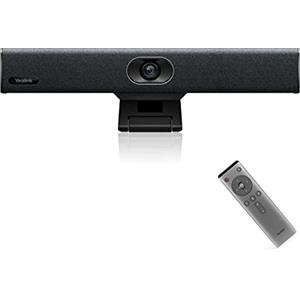 Yealink UVC34 4K Videoconferenza Camera per Teams Zoom Certified 120° Webcam grandangolare All-in-One USB Video Bar Auto Framing AI Face Enhancement Sistema di conferenza audio e video per sala