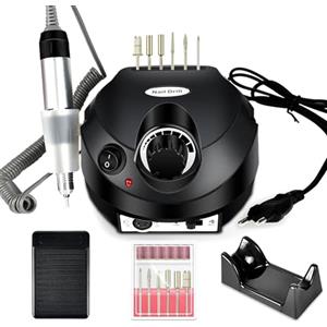 VOLTIX Fresa per Unghie Professionale, Lima Elettrica per Unghie 35000 giri/min, Elettrico Portatile Strumento di Manicure e Pedicure, Frese per Unghie per Uso Salone e Domestico