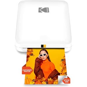KODAK Step Slim Stampante fotografica istantanea per smartphone - Portatile, elegante e wireless a colori - Foto adesive Zink 2x3