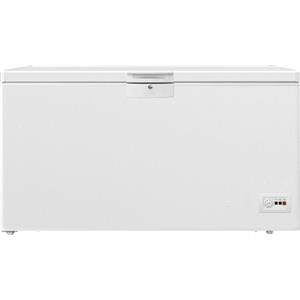 Beko HSM37540 b300 - Congelatore grande, capacità utile 360 l, minFrost, allarme temperatura, 4 cesti congelatori, con serratura, 36 db (A), colore: Bianco