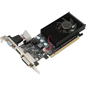 Bewinner Scheda Grafica di Gioco, Scheda Grafica DDR3 a 64 Bit da 1 GB, Scheda Video 589 MHz 1000 MHz 2560x1600, HDMI DVI VGA PCI Express 2.0, Scheda Grafica per Computer per L'editing