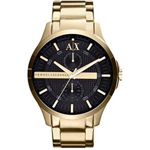 Armani Exchange Orologio da Uomo, Movimento Multifunzione, Cassa in Acciaio Inossidabile 46 mm con Bracciale in Acciaio Inossidabile, AX2122