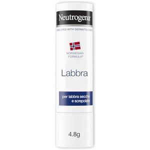 Neutrogena Formula Norvegese Balsamo Labbra Stick, Burrocacao protettivo per labbra secche e screpolate, Burro cacao idratante arricchito con Glicerina concentrata, Senza Blister 4.8 g