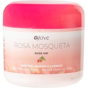 Ejove Crema alla Rosa Mosqueta per Viso Mani e Corpo 300 ml | Idratante corpo e viso rigenerante con olio naturale | Trattamento anti-età per smagliature cicatrici e rughe | Cura pelle luminosa